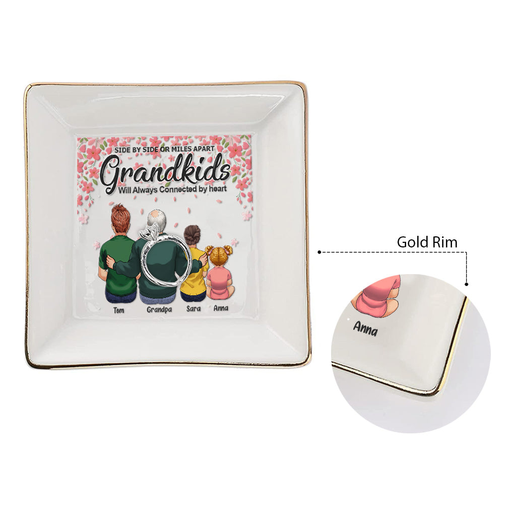 Side By Side - Cadeau pour grand-mère, grand-père - Porte-bijoux personnalisé