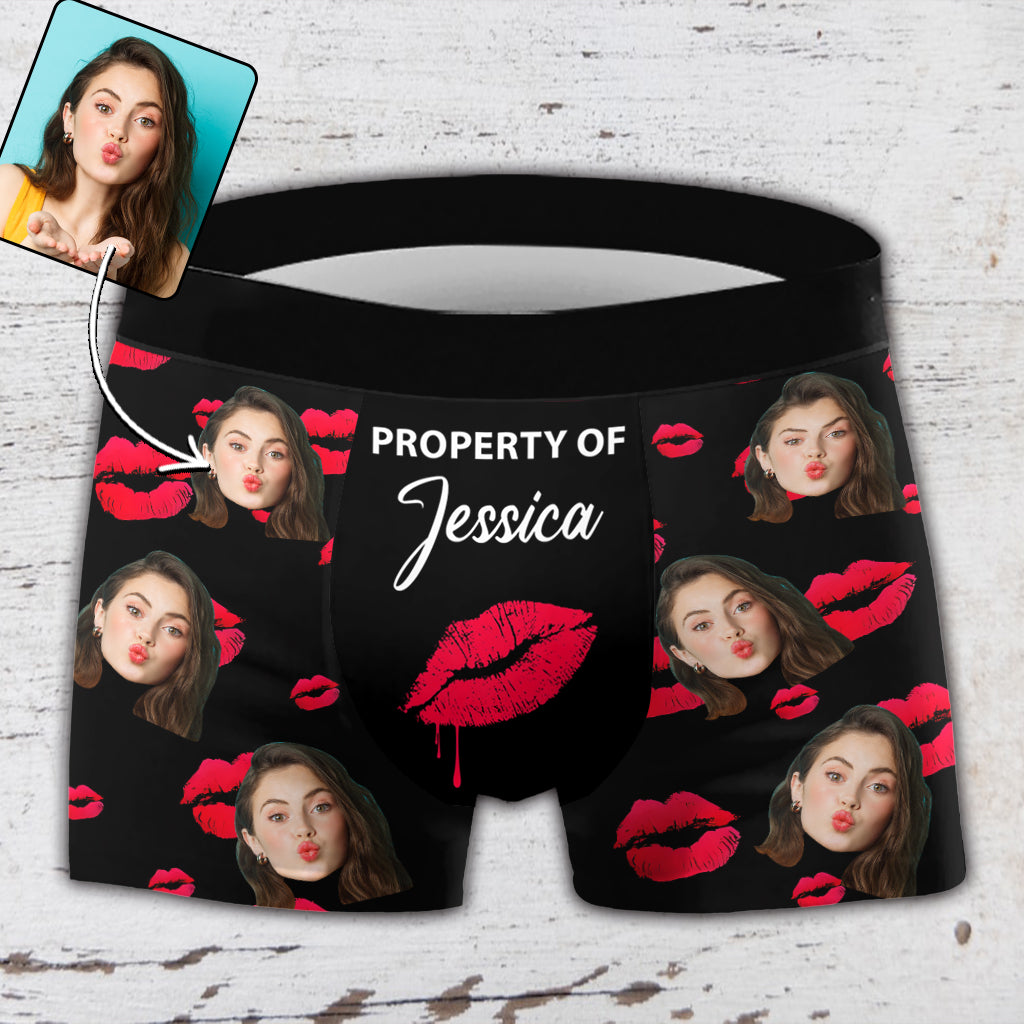 Photo personnalisée - Cadeau pour mari, petit ami - Boxers personnalisés pour hommes