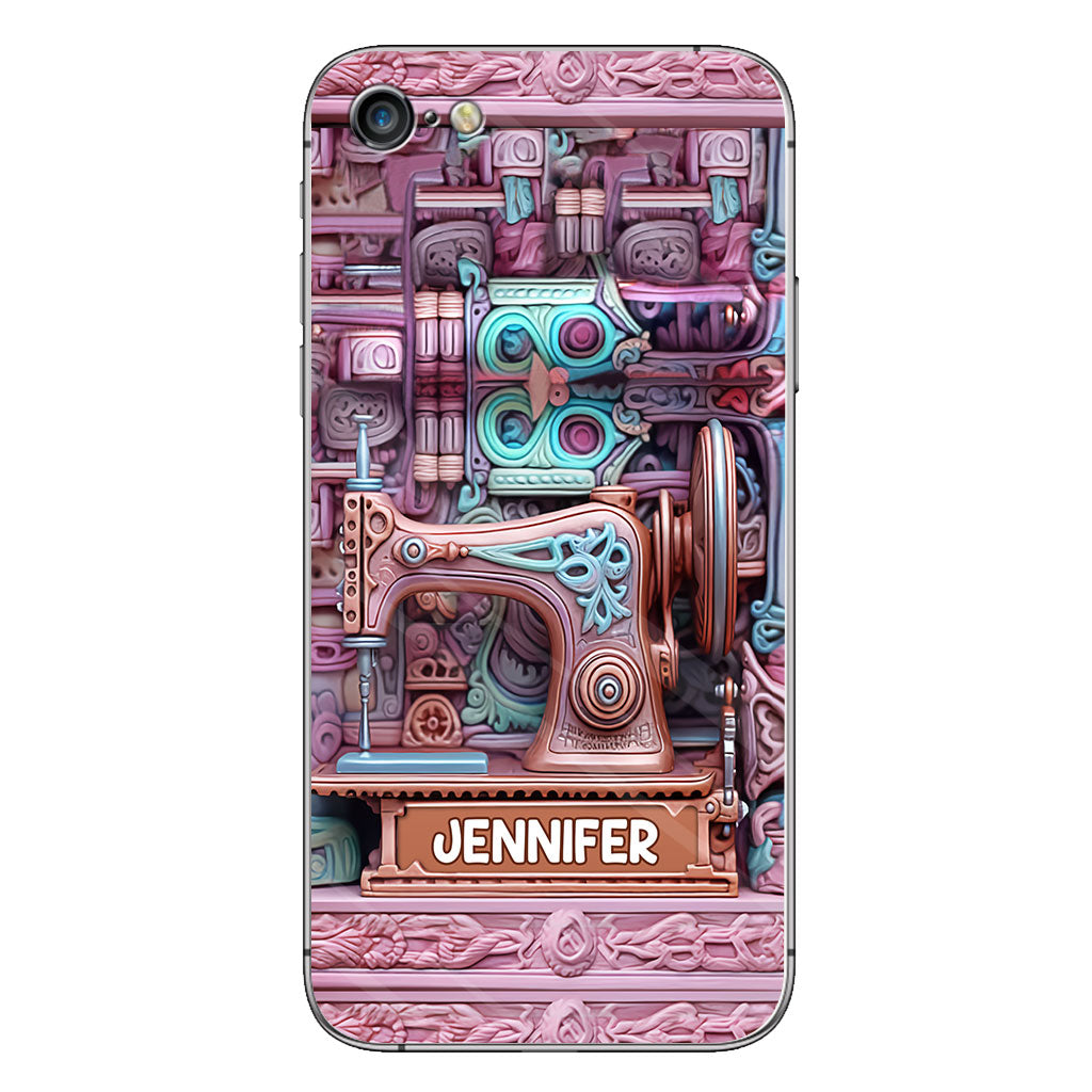 Passionnée de couture - Étui de téléphone personnalisé sur le thème de la couture