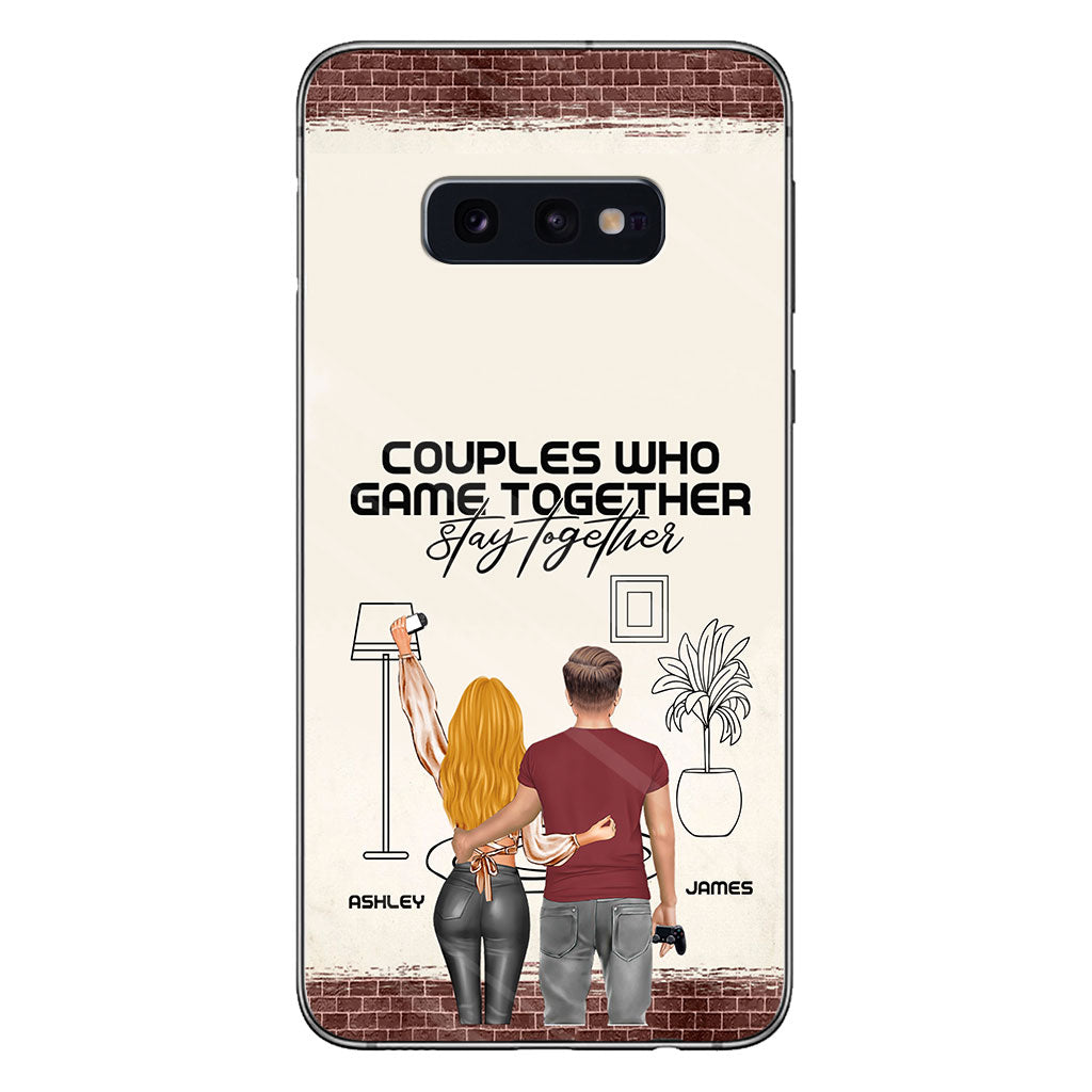 Les couples qui jouent ensemble restent ensemble - Coque de téléphone personnalisée pour jeux vidéo