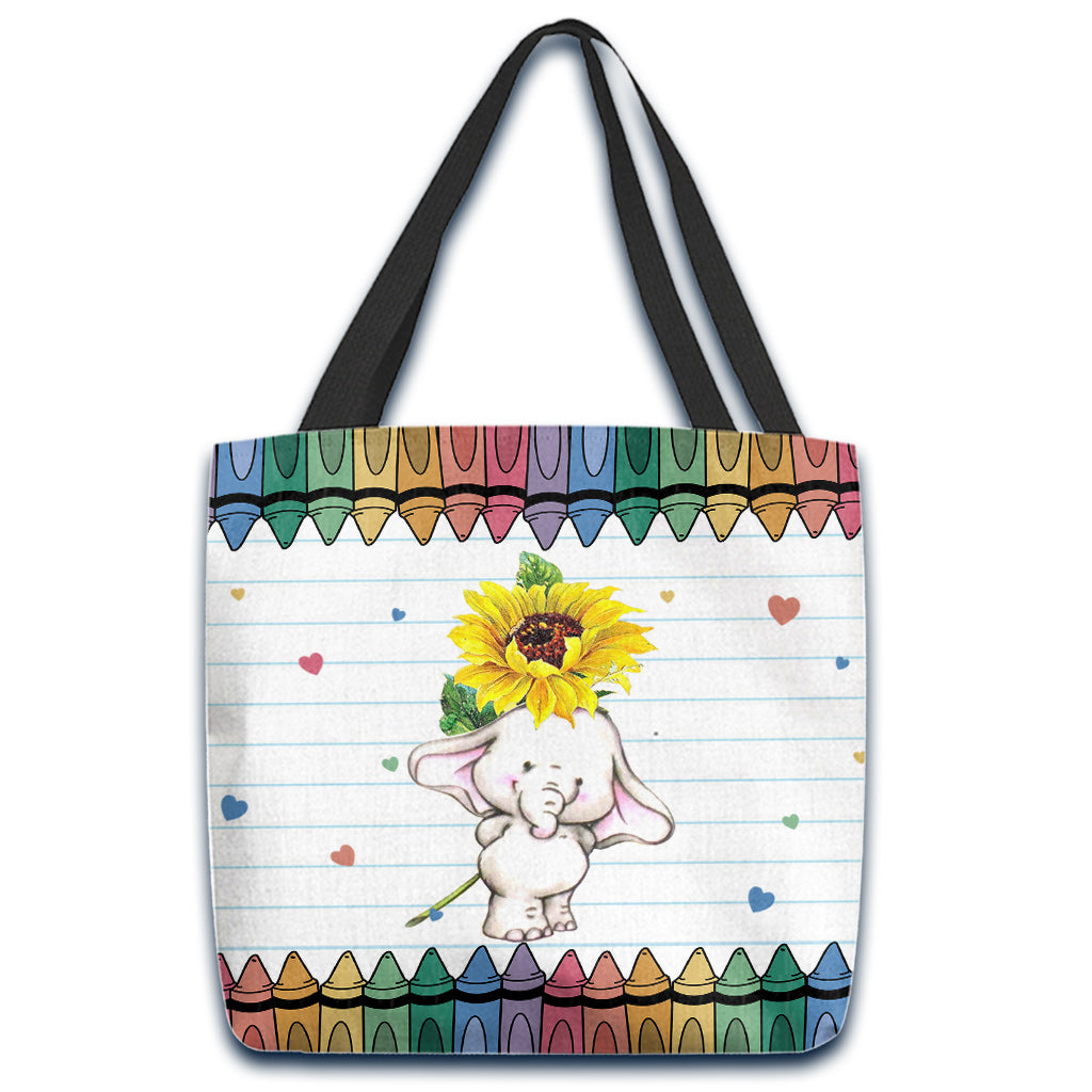 Enseigner, aimer, inspirer - Sac fourre-tout personnalisé pour enseignants