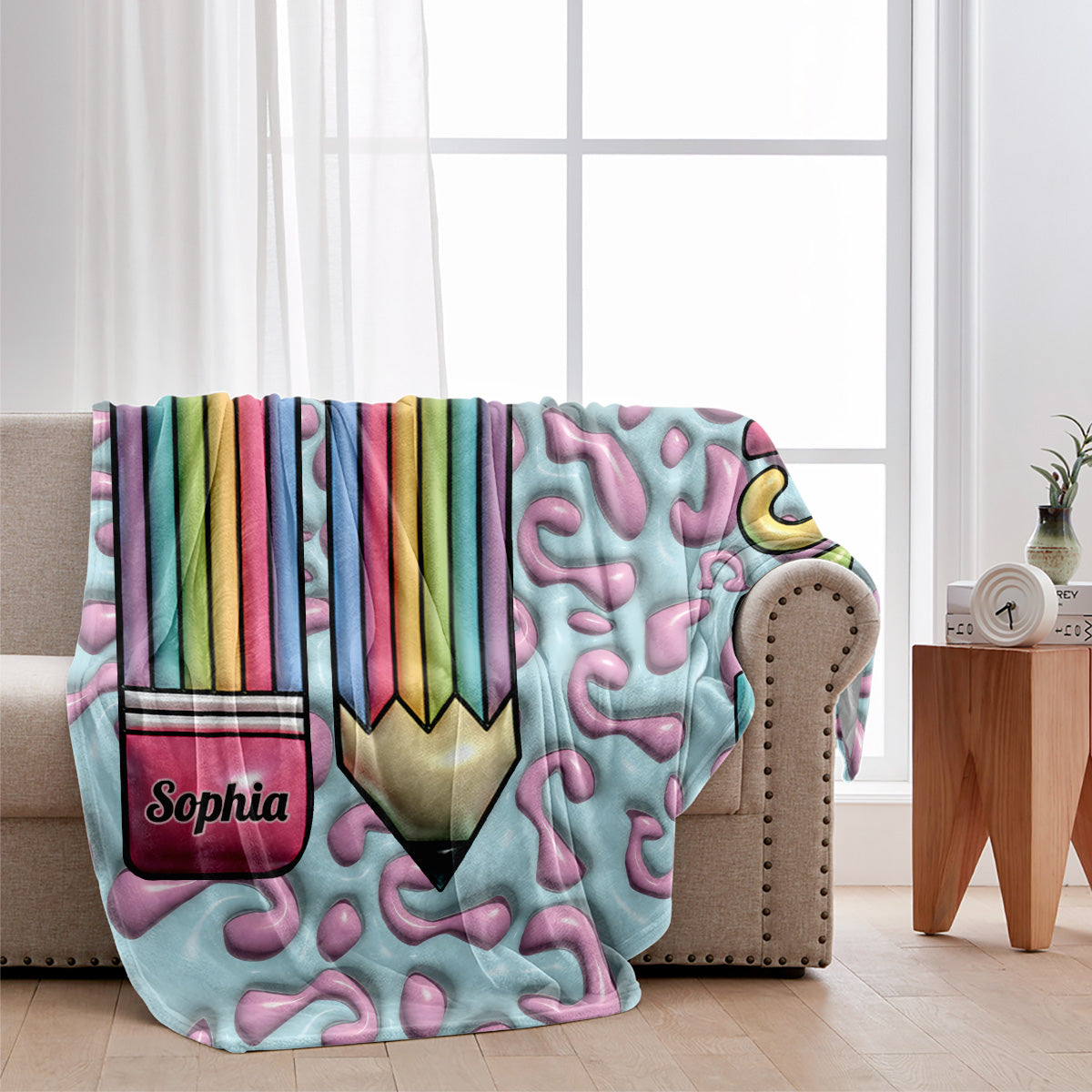 Teacher Life - Personalized Teacher Blanket