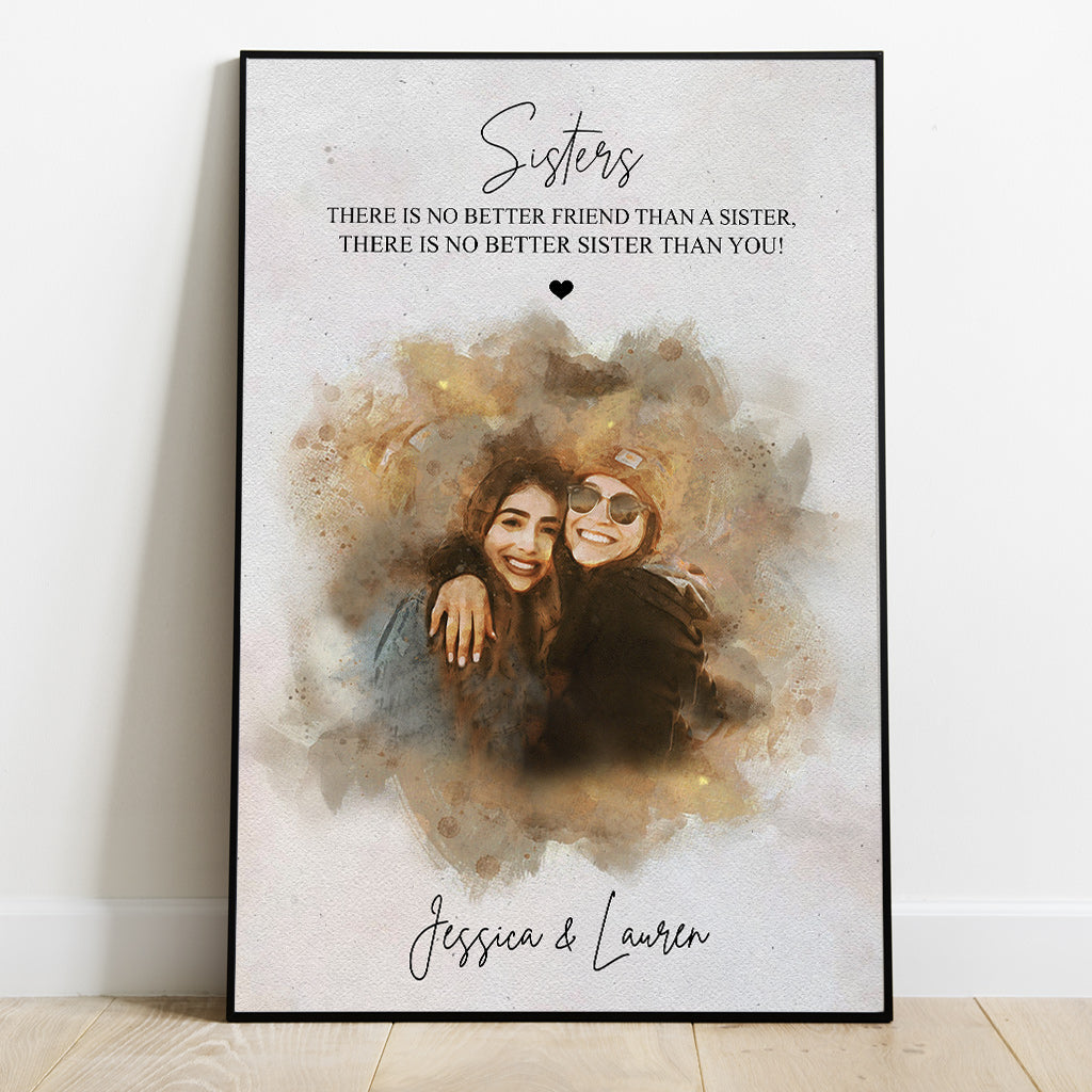 Meilleur ami - Toile et affiche personnalisées pour frères et sœurs