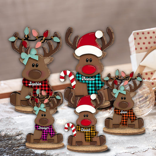 Joyeux Noël - Plaque en bois personnalisée pour la famille
