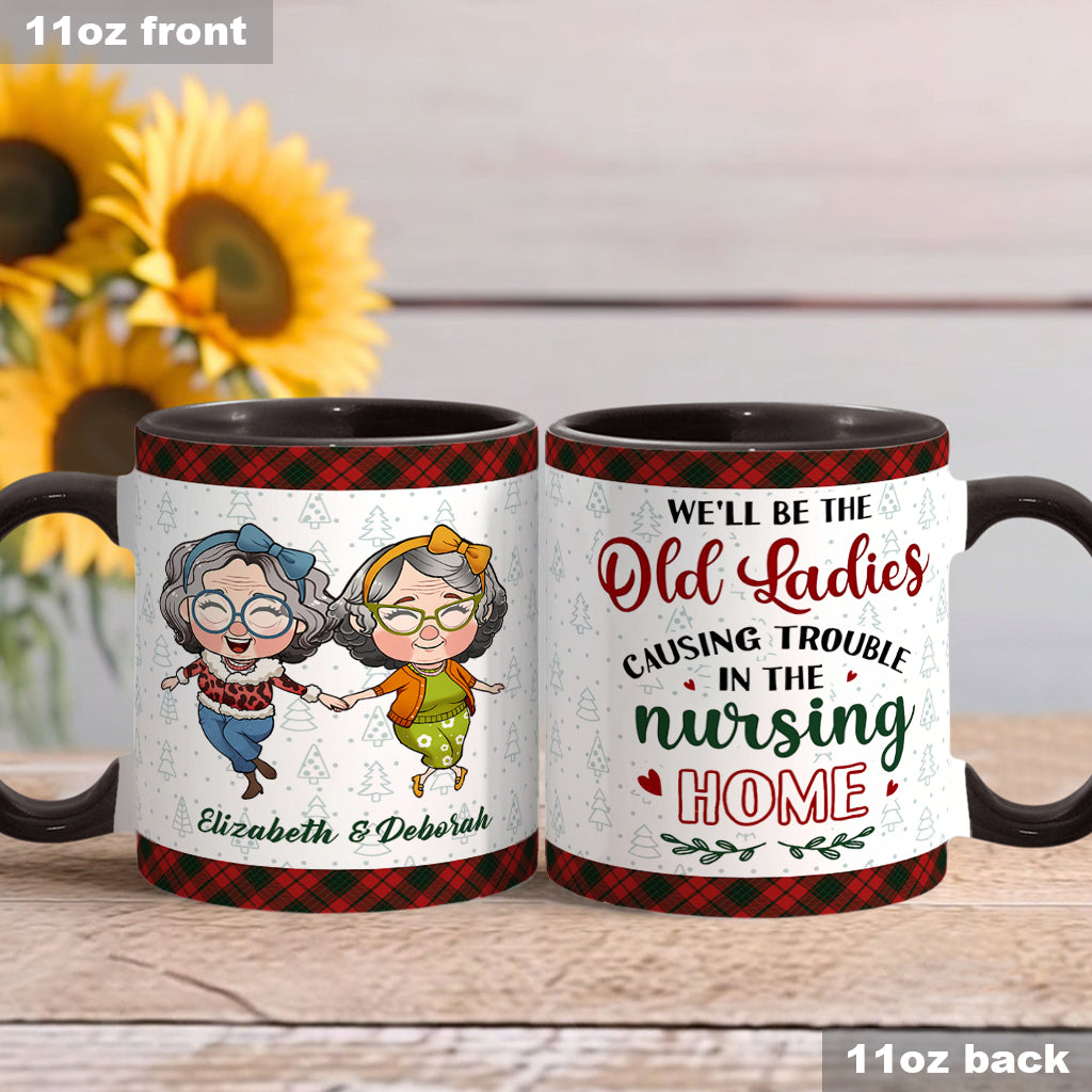Mug personnalisé « Les vieilles dames qui sèment la pagaille » pour meilleure amie