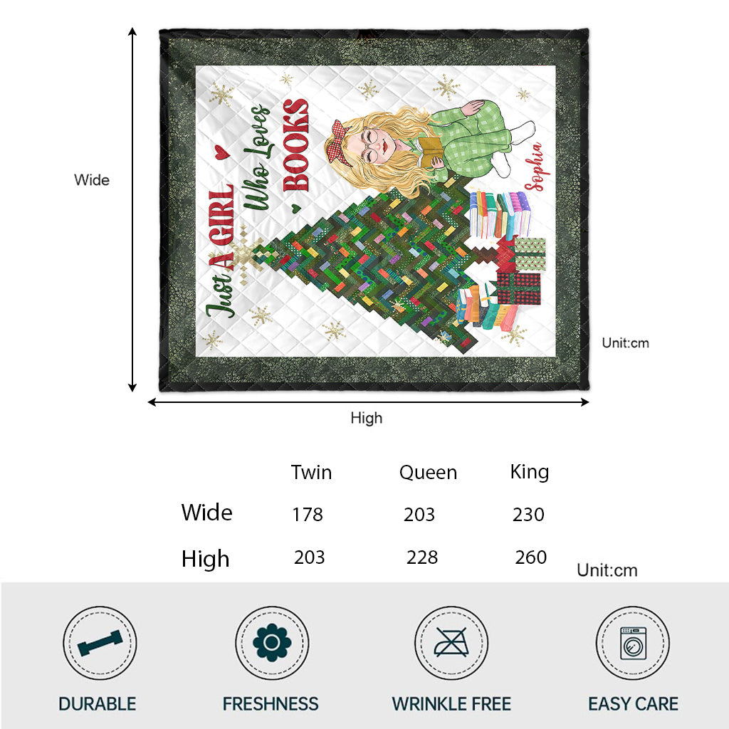 Une fille qui aime les livres - Couverture en forme de livre personnalisée