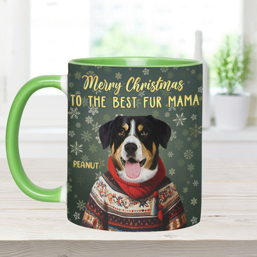 Portrait personnalisé de votre animal de compagnie pour Noël - Cadeau pour les amoureux des chiens et des chats - Mug décoratif personnalisé