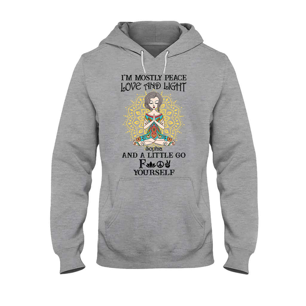 Je suis avant tout paix, amour et lumière - T-shirt et sweat à capuche de yoga personnalisés