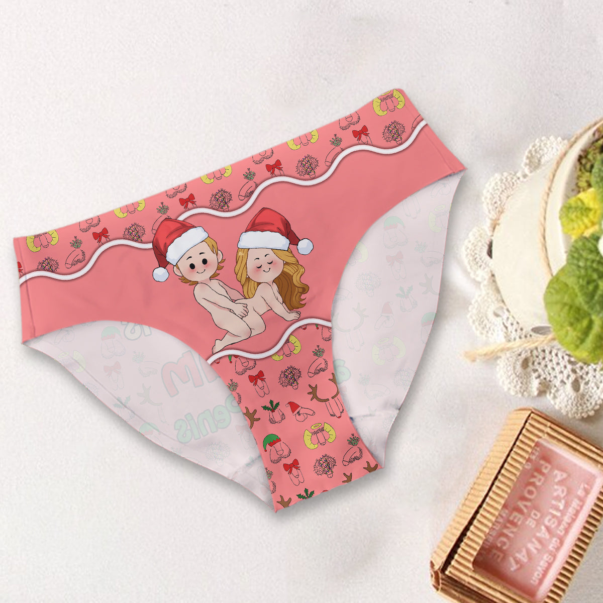 Tout ce que je veux pour Noël - Culottes personnalisées pour couples de femmes