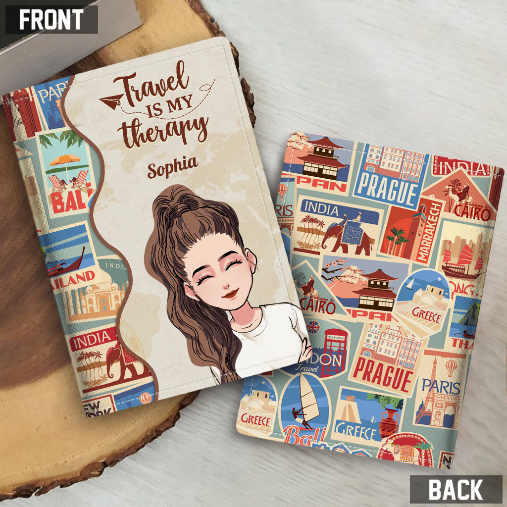 Collectionnez les souvenirs, pas les objets - Cadeau de voyage pour maman, fille, petite-fille, épouse, petite amie, amie - Porte-passeport personnalisé