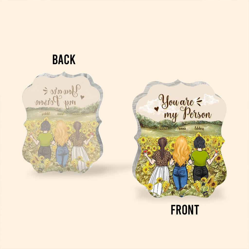 Meilleure amie pour toujours - Cadeau pour sa meilleure amie - Plaque acrylique personnalisée.