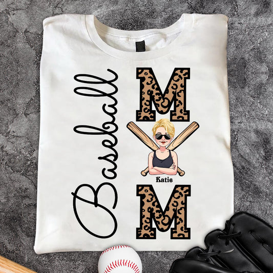 Maman de joueur de baseball - T-shirt et sweat à capuche personnalisés sur le thème du baseball