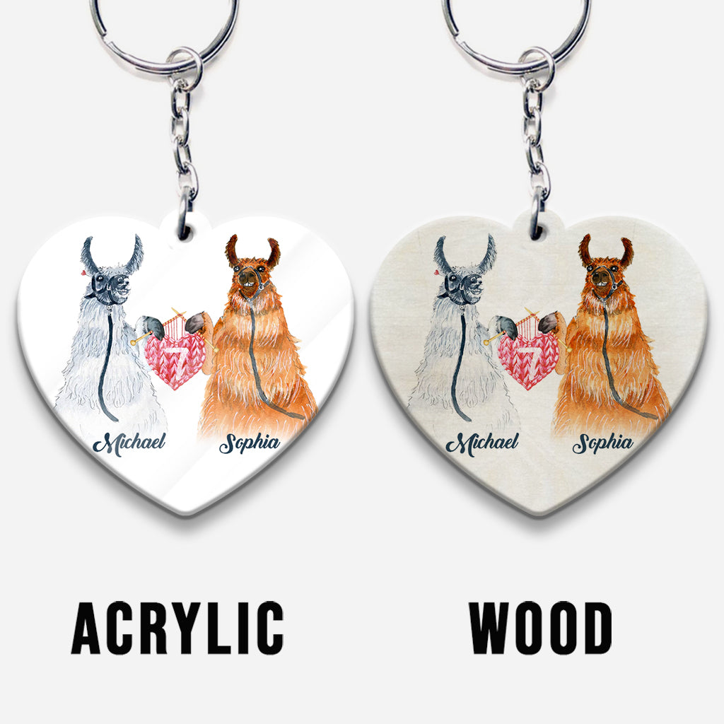 Je t'aimerai toujours - Porte-clés personnalisé pour couple