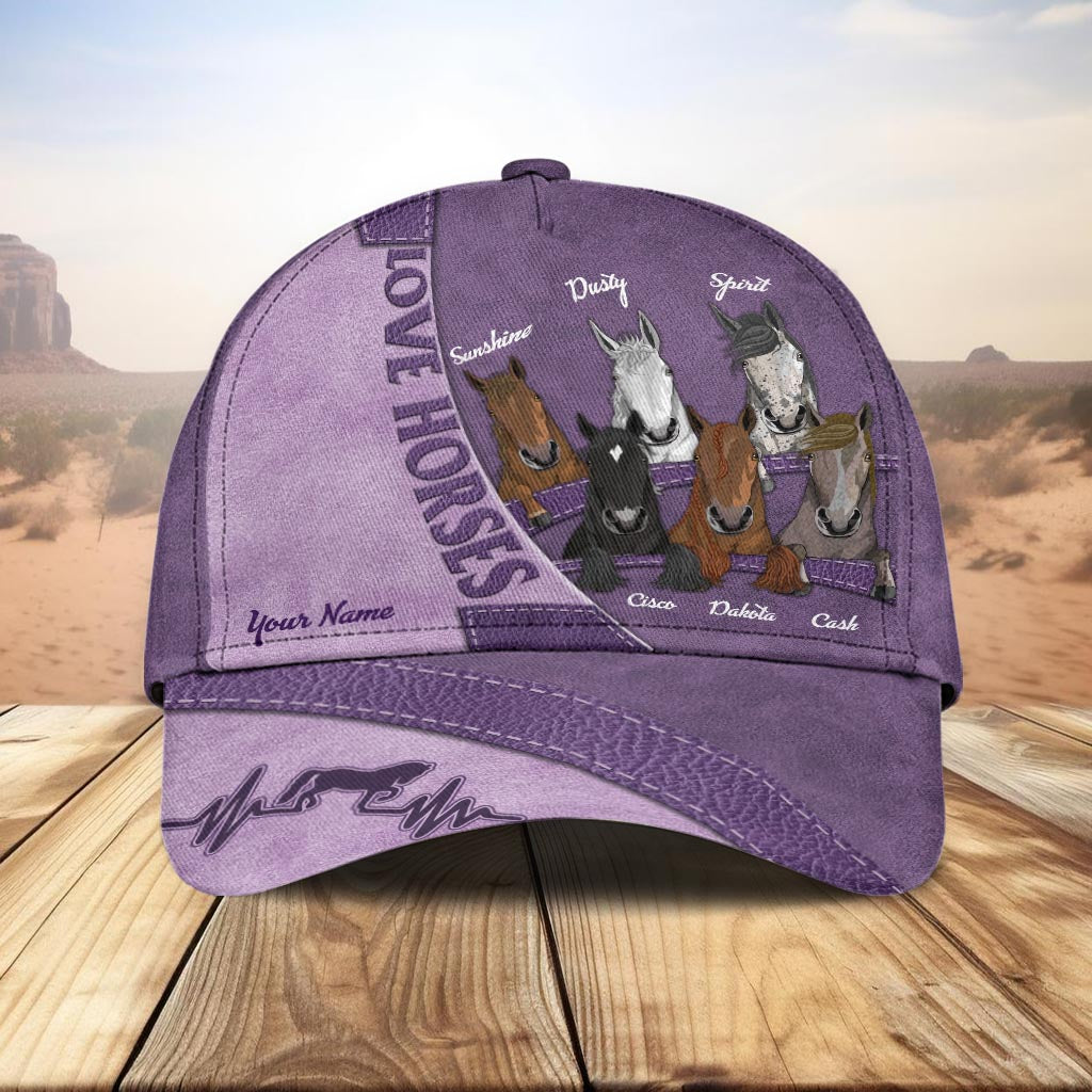 Amoureux des chevaux - Casquette classique personnalisée pour les amoureux des chevaux