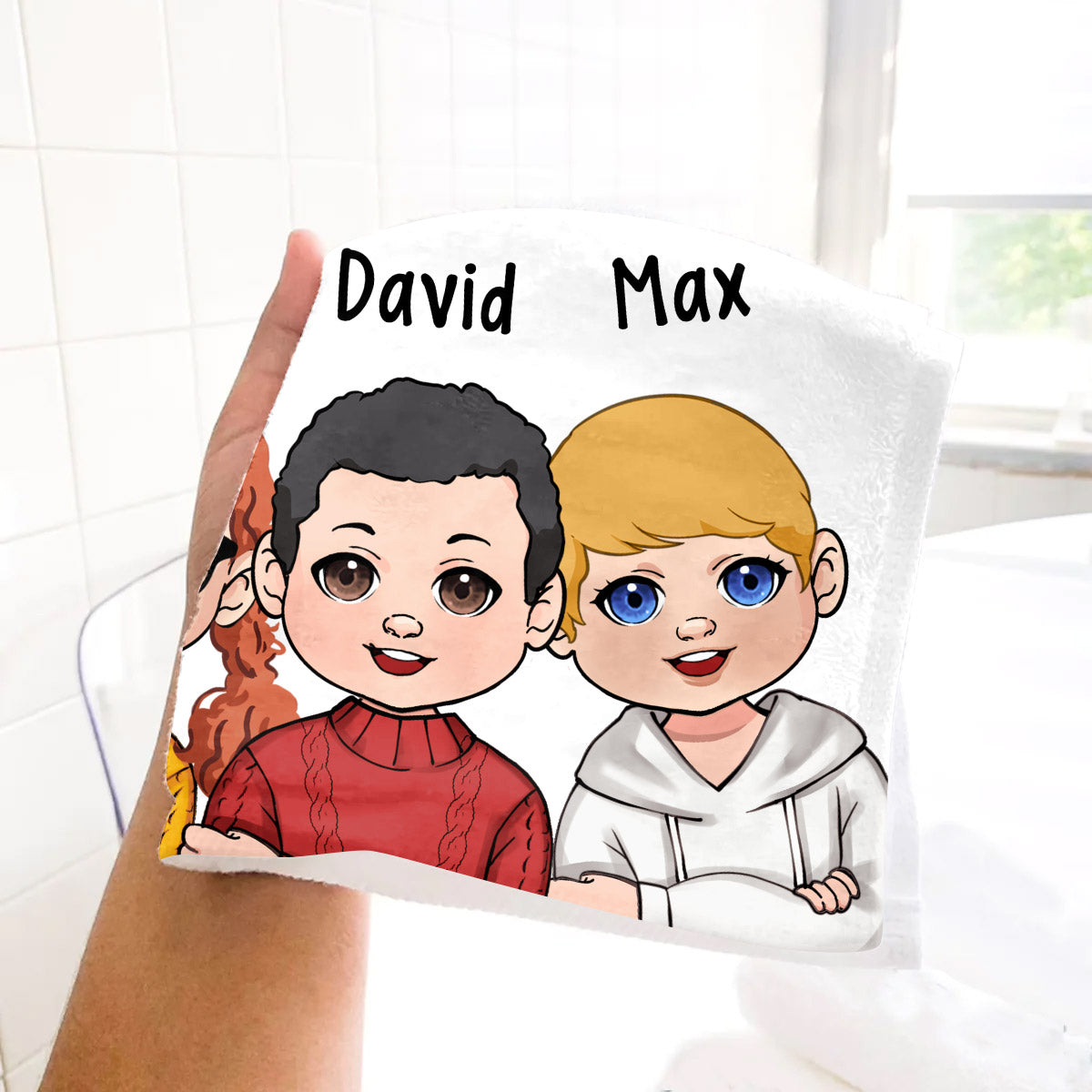 Mes personnes préférées m'appellent grand-mère - Serviette de grand-mère personnalisée