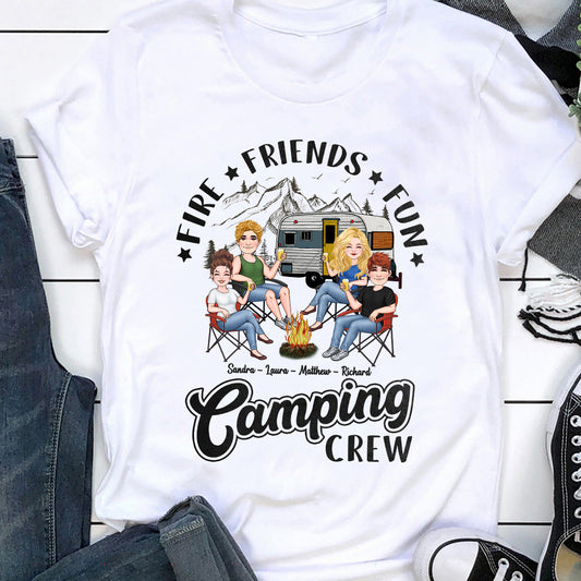 Camping Crew - Personalized Camping T-shirt And Hoodie