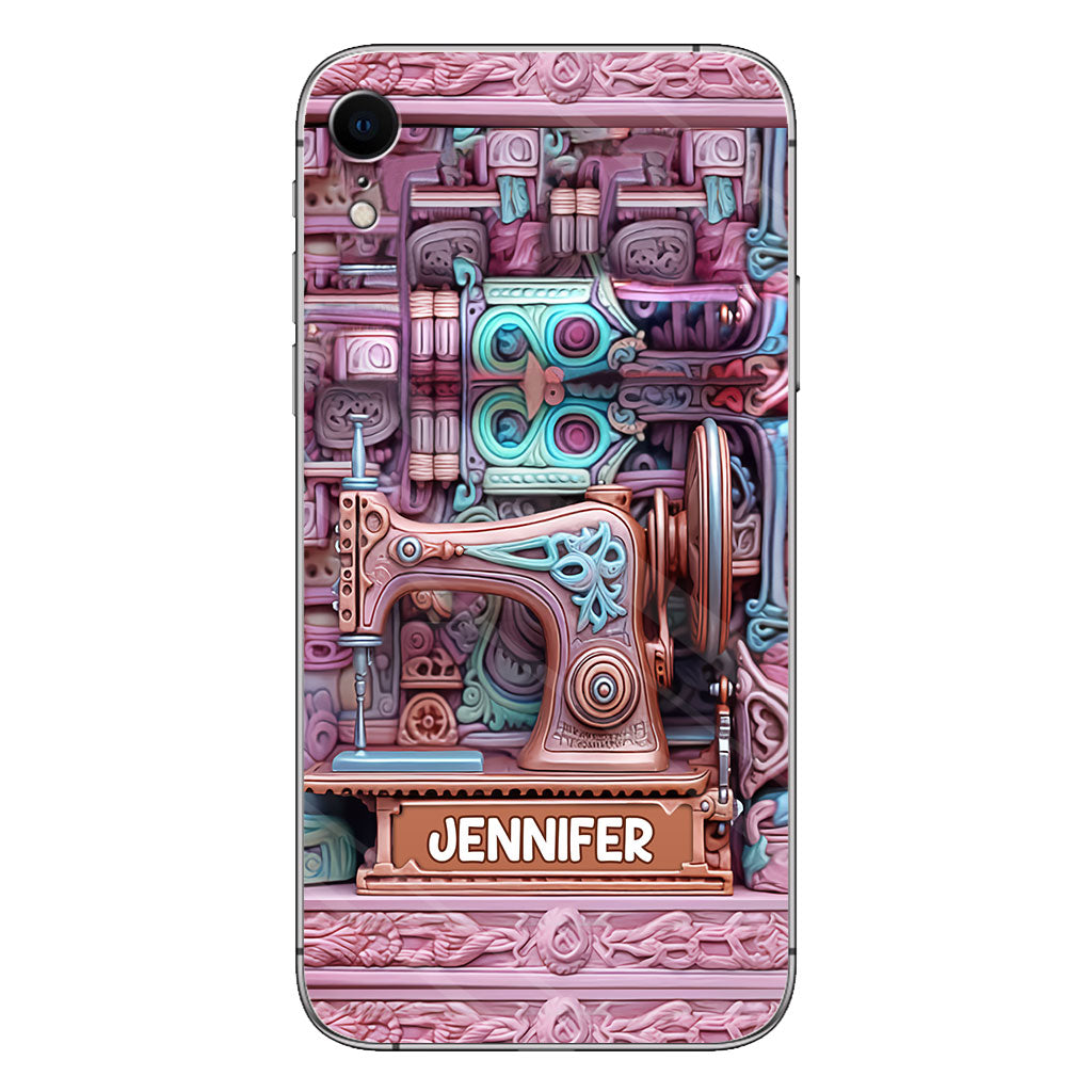 Passionnée de couture - Étui de téléphone personnalisé sur le thème de la couture