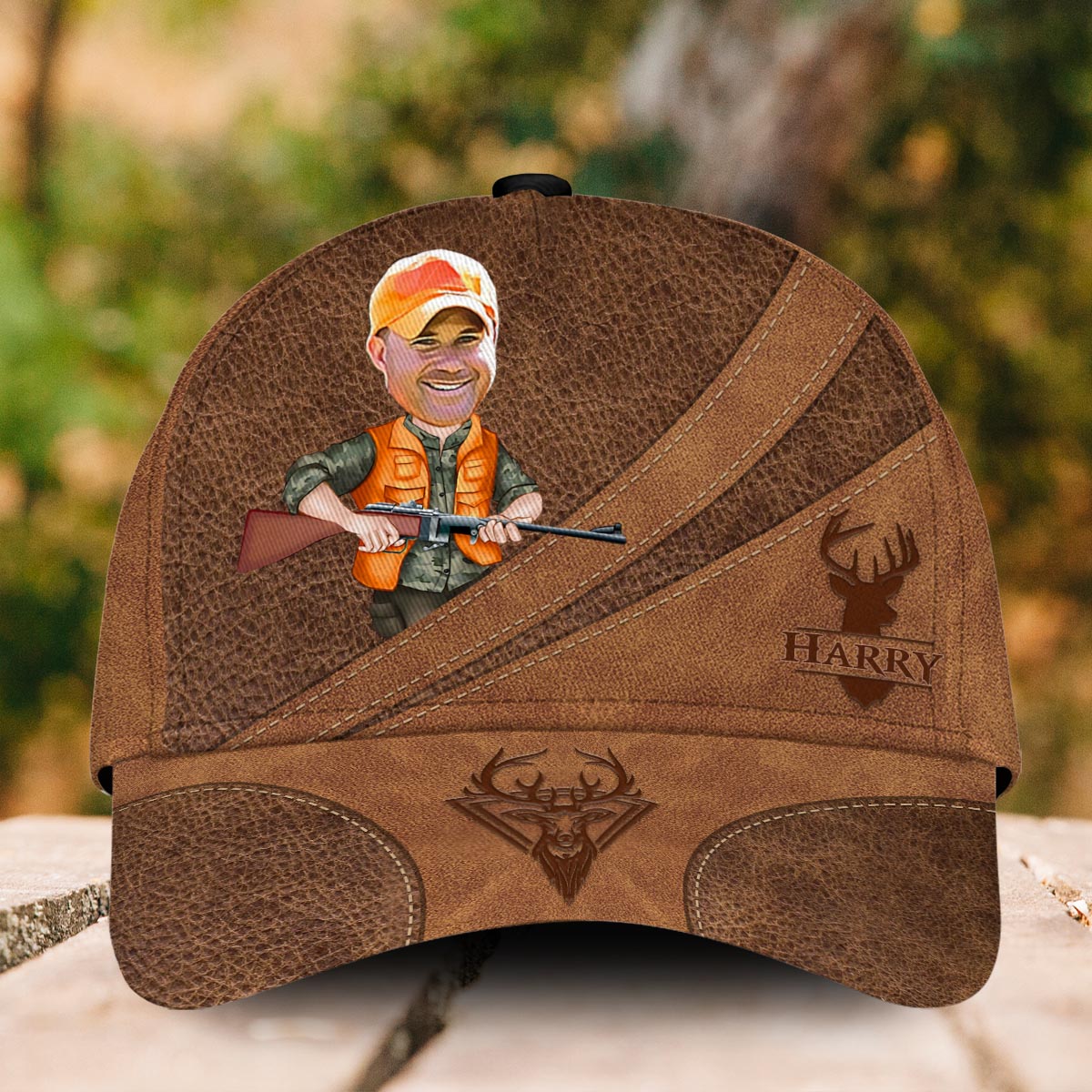 Photo Inserted Funny Hunting - Personalized Hunting Classic Cap