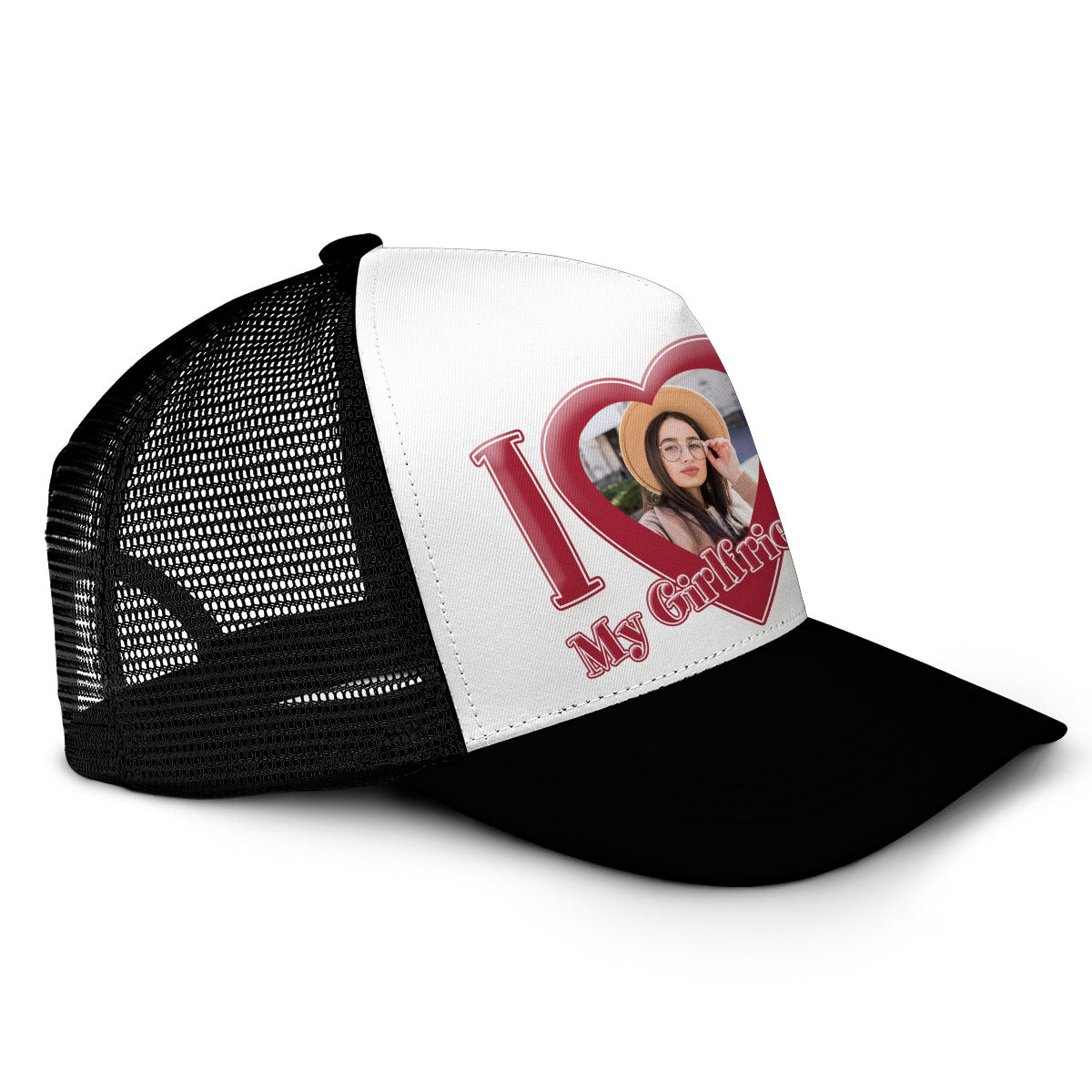 J'aime ma copine/mon copain/ma femme... - Casquette trucker personnalisée pour couple