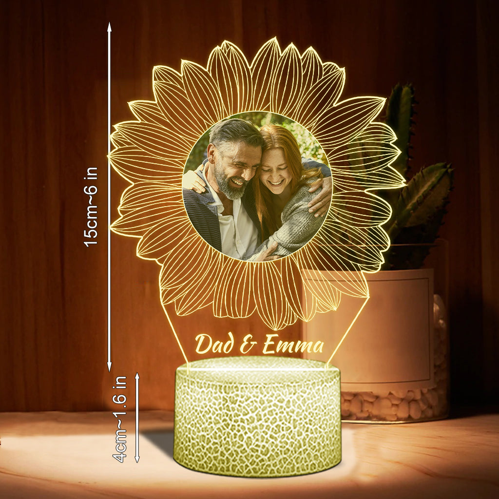 Tu es mon rayon de soleil - Cadeau pour maman, grand-mère, sœur, fille, fils, frère, grand-père, papa, épouse, époux, ami(e) - Plaque lumineuse personnalisée