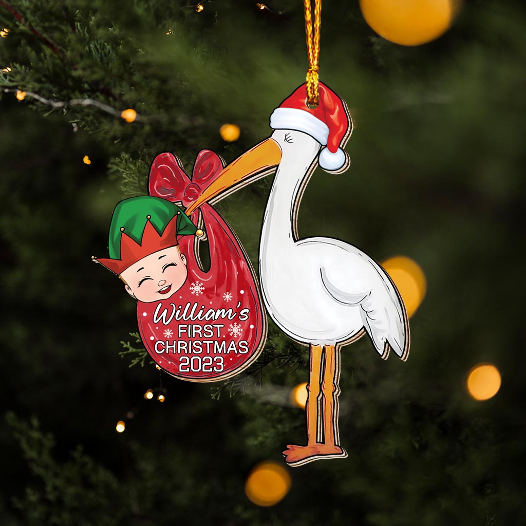Premier Noël de bébé - Ornement personnalisé pour nouveau-né