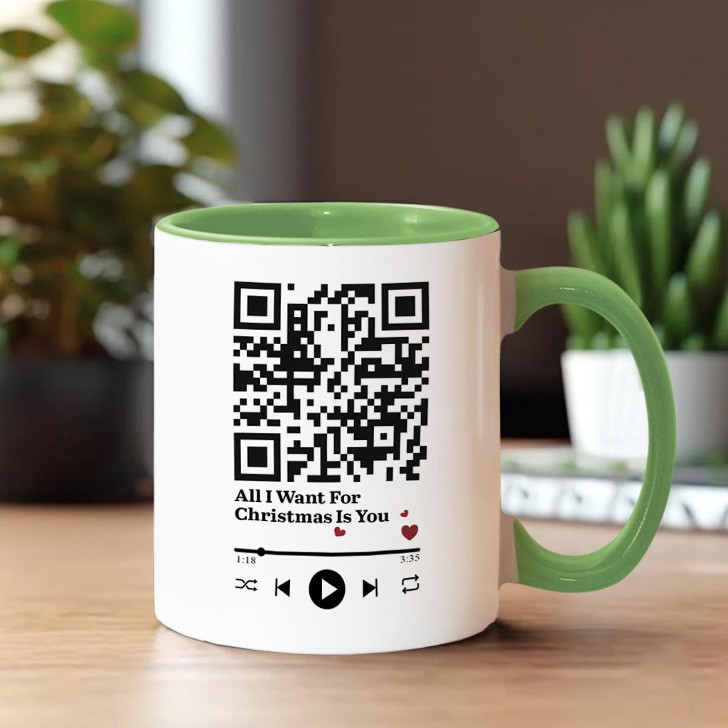 Tout ce que je veux pour Noël, c'est toi - Mug personnalisé pour couple