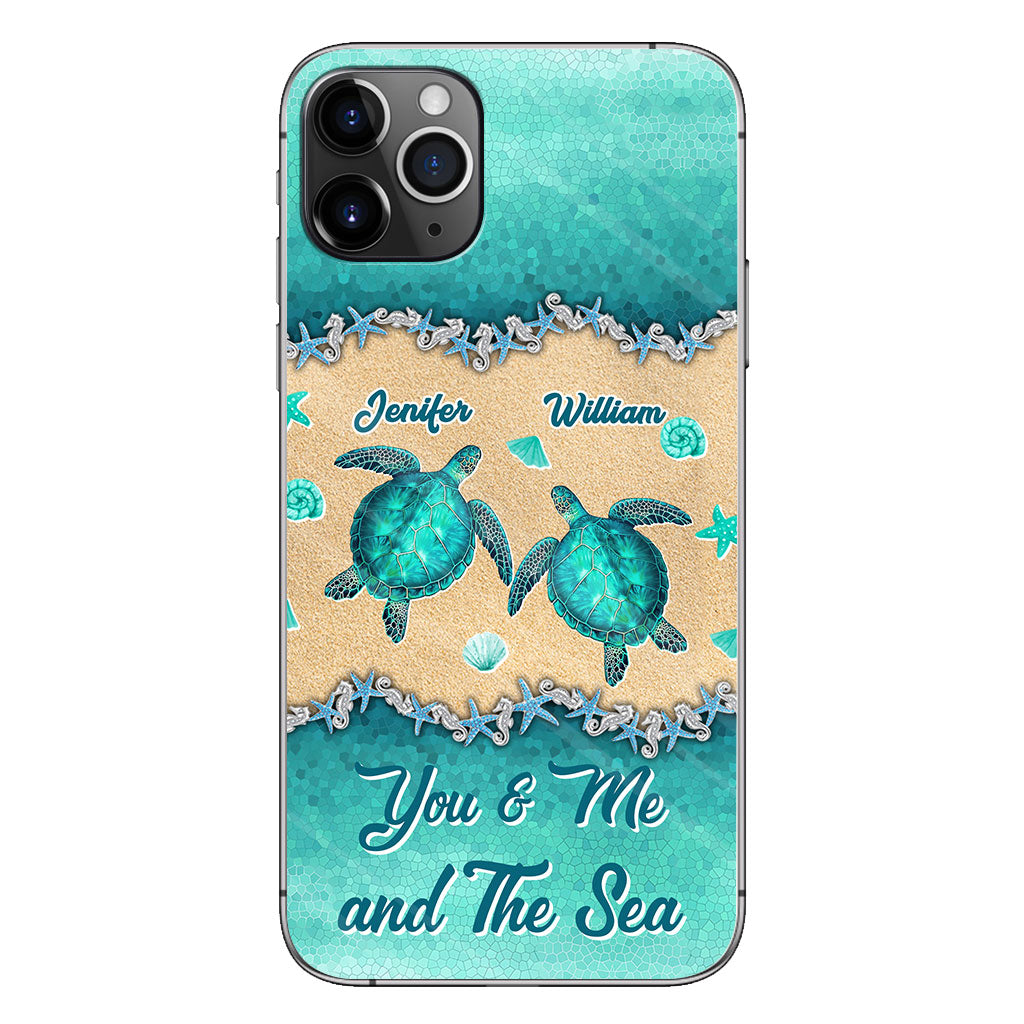 Salty Lil' Beach - Personalized Turtle Phone Case