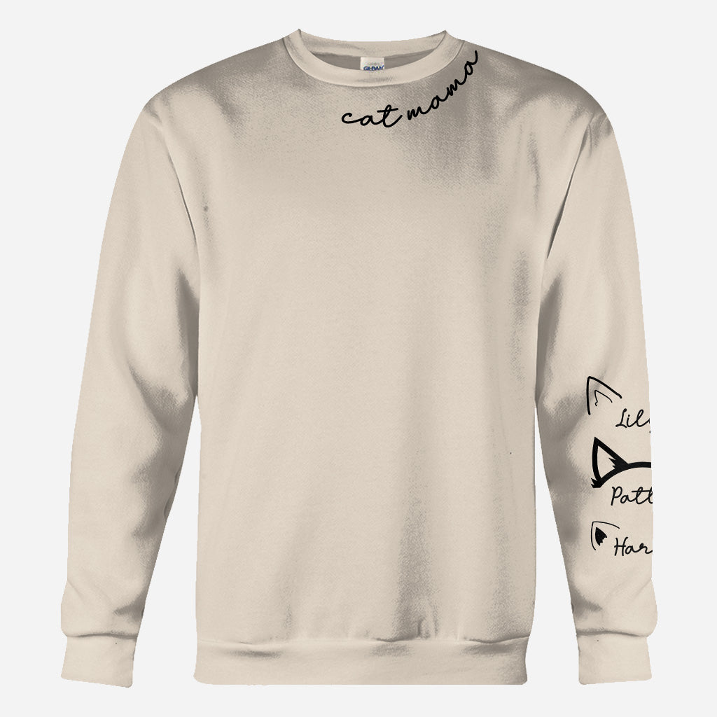 Maman Chat - T-shirt personnalisé avec motif chat