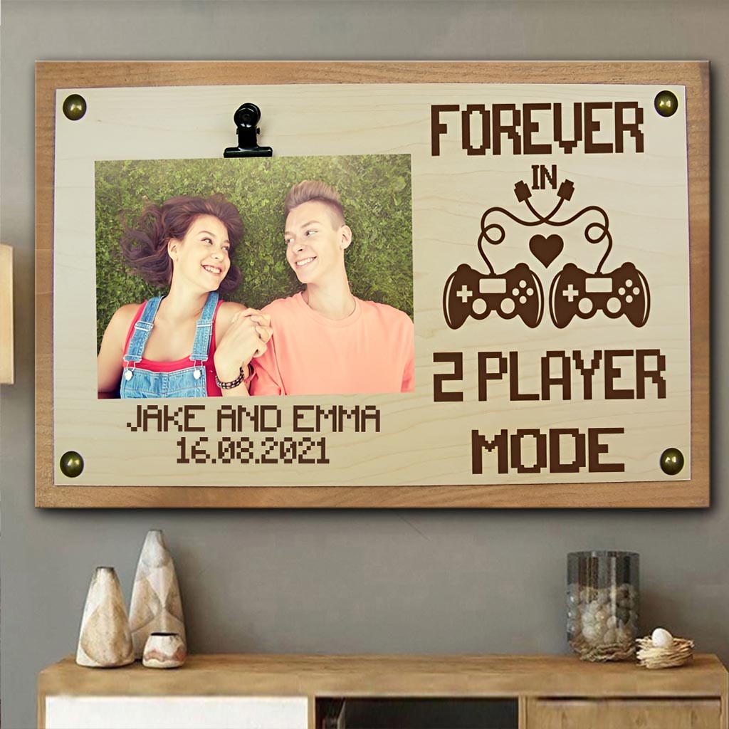 2 Player Mode - Personalized Video Game Canvas And Poster