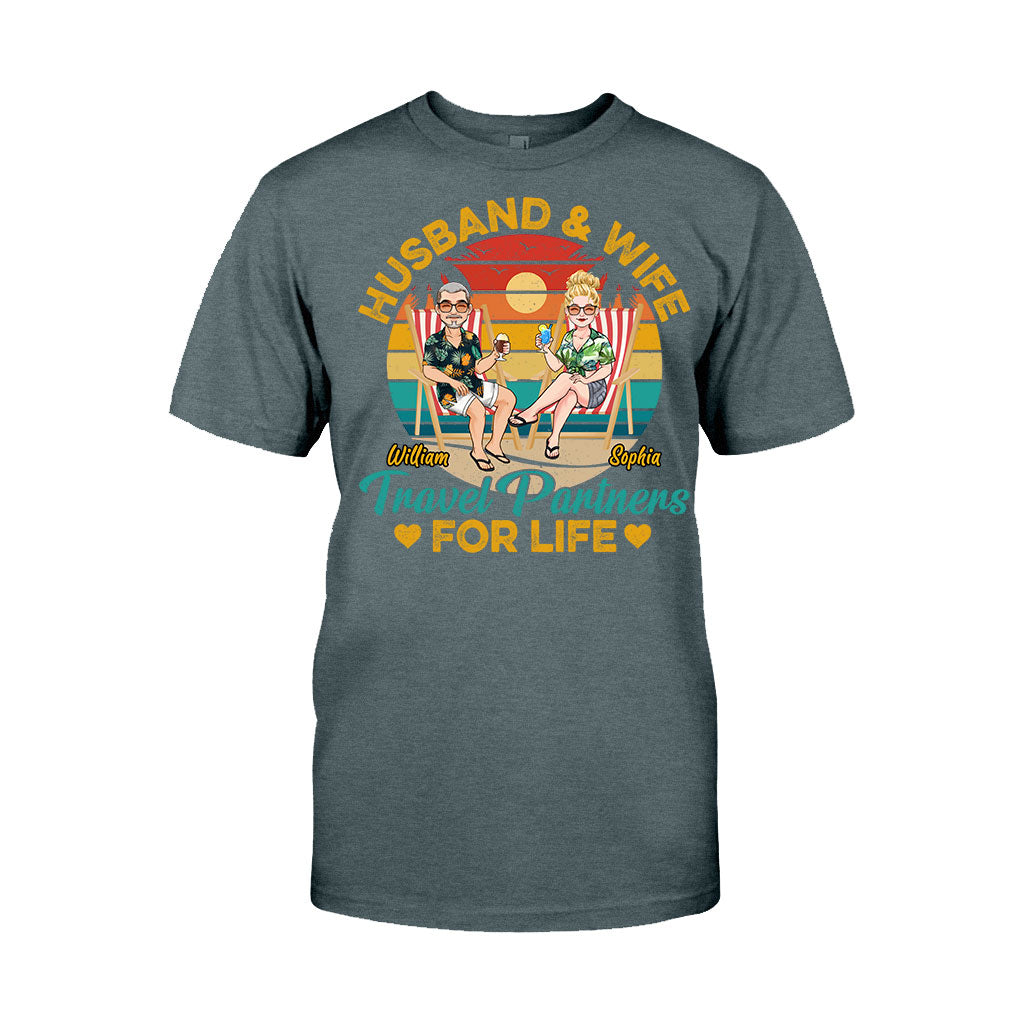 Partenaires de voyage pour la vie - T-shirt et sweat à capuche de voyage personnalisés