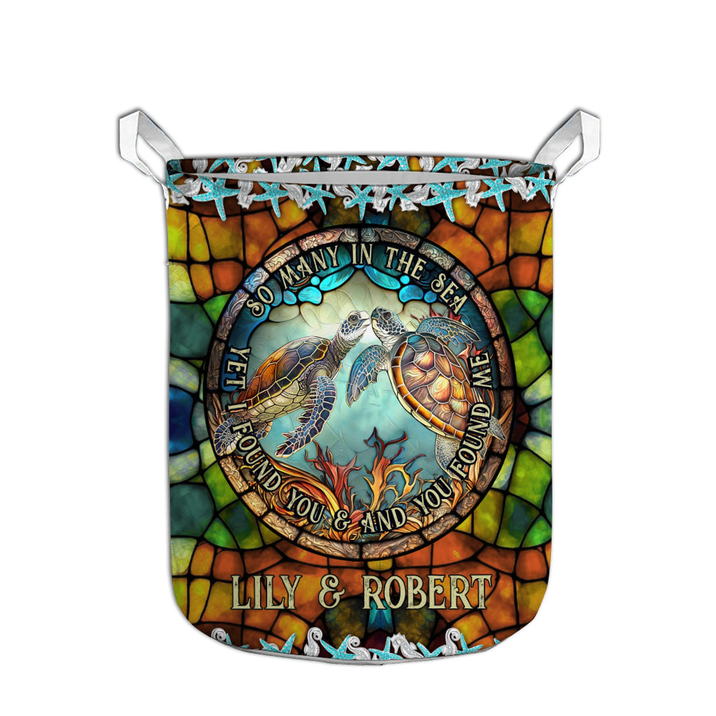 Tant de tortues dans la mer - Panier de rangement personnalisé pour tortues