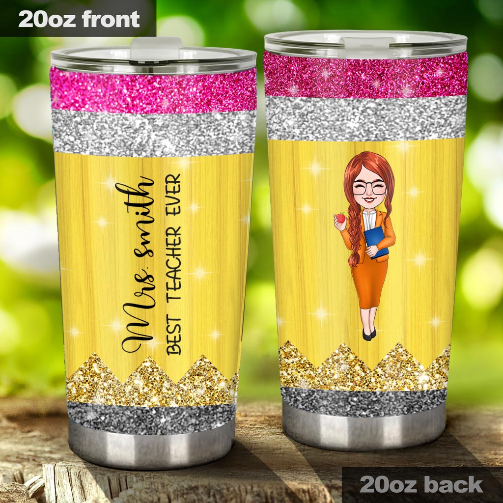 Enseigner, c'est un travail de cœur - Gobelet personnalisé pour enseignants