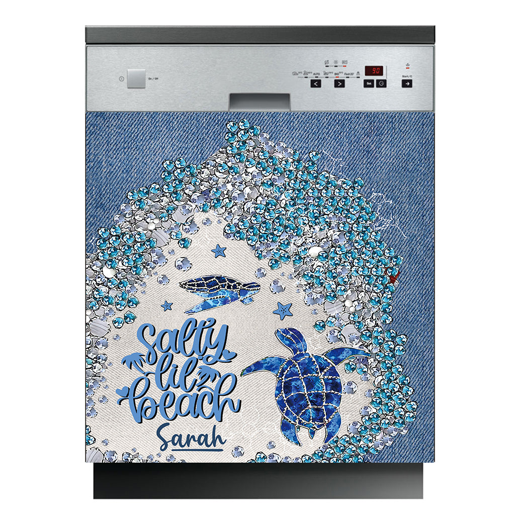 Housse de lave-vaisselle personnalisée Turtle Bling - Tortue