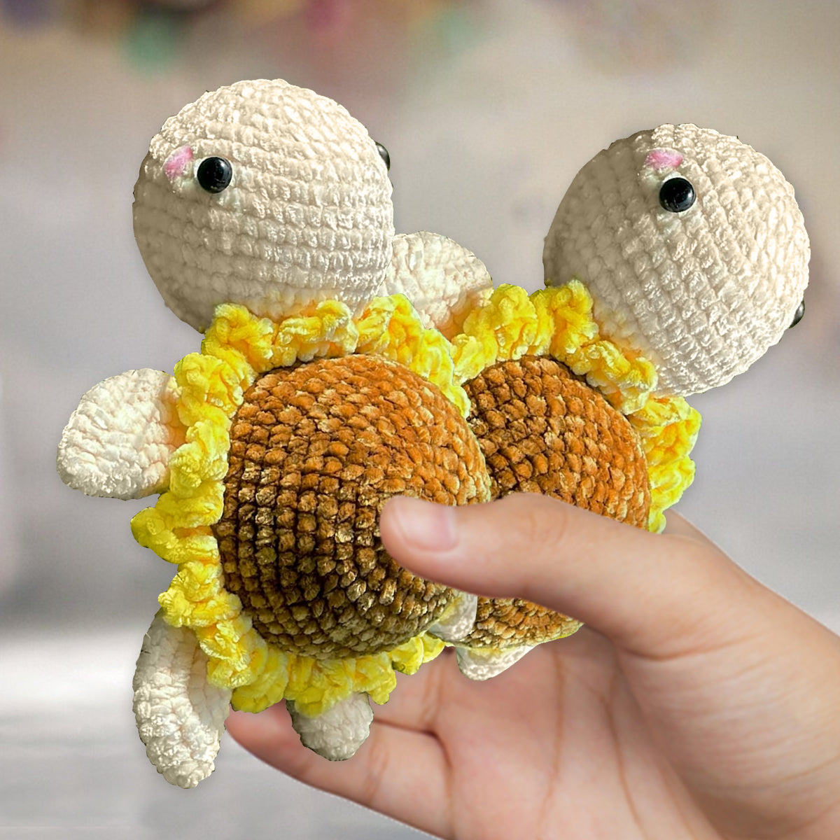Tu es vraiment génial(e) ! Peluche tortue - Figurine tortue personnalisée tricotée à la main