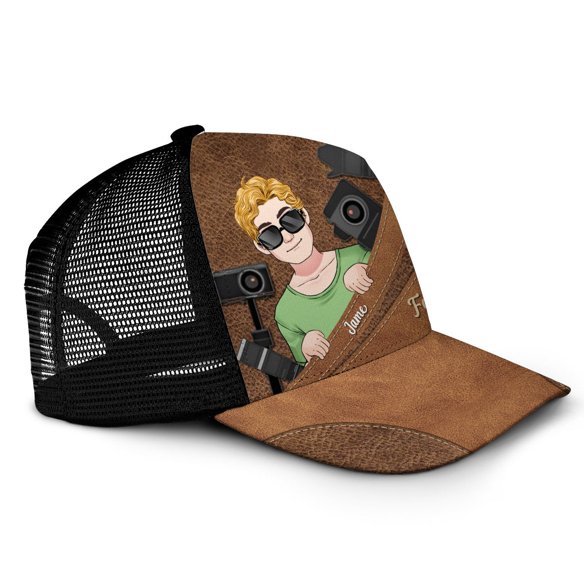 Born To Shoot Forced To Work - Photography gift for him, her, friend, dad, mom, boyfriend, girlfriend - Personalized Trucker Hat