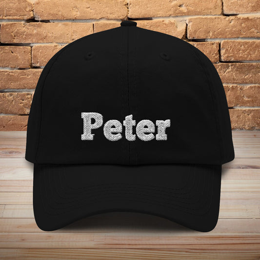 Casquette classique brodée personnalisée avec nom - Nom personnalisé pour fils