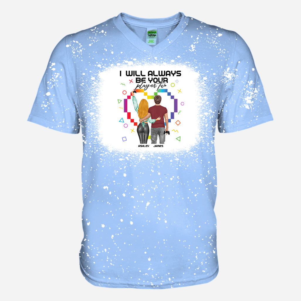 Je serai toujours ton joueur numéro 2 - T-shirt délavé personnalisé de jeu vidéo