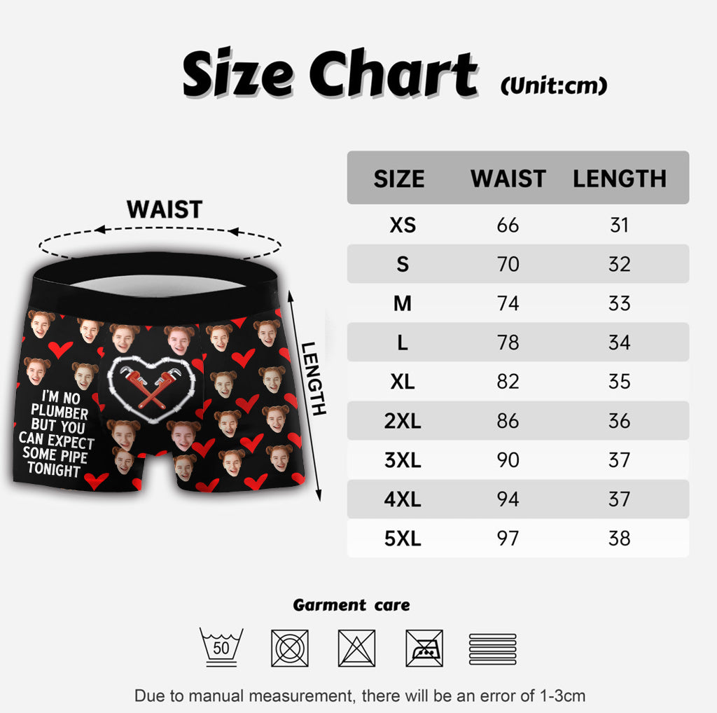 Je ne suis pas plombier - Boxers personnalisés pour couples d'hommes
