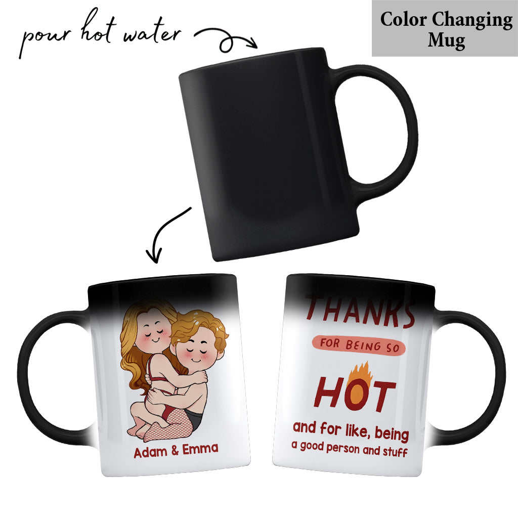 Merci d'être si sexy - Mug personnalisé pour couple