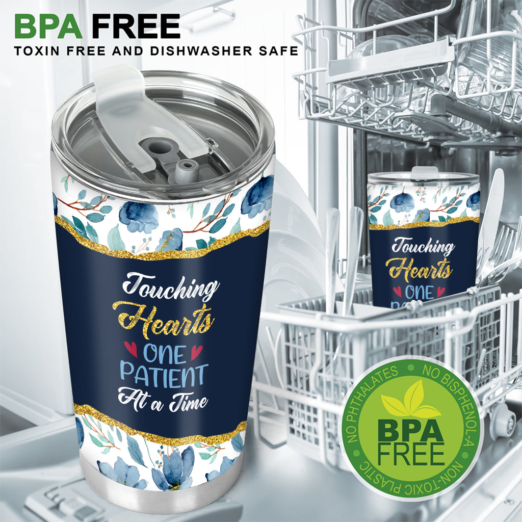 Toucher les cœurs - Gobelet isotherme personnalisé pour infirmières
