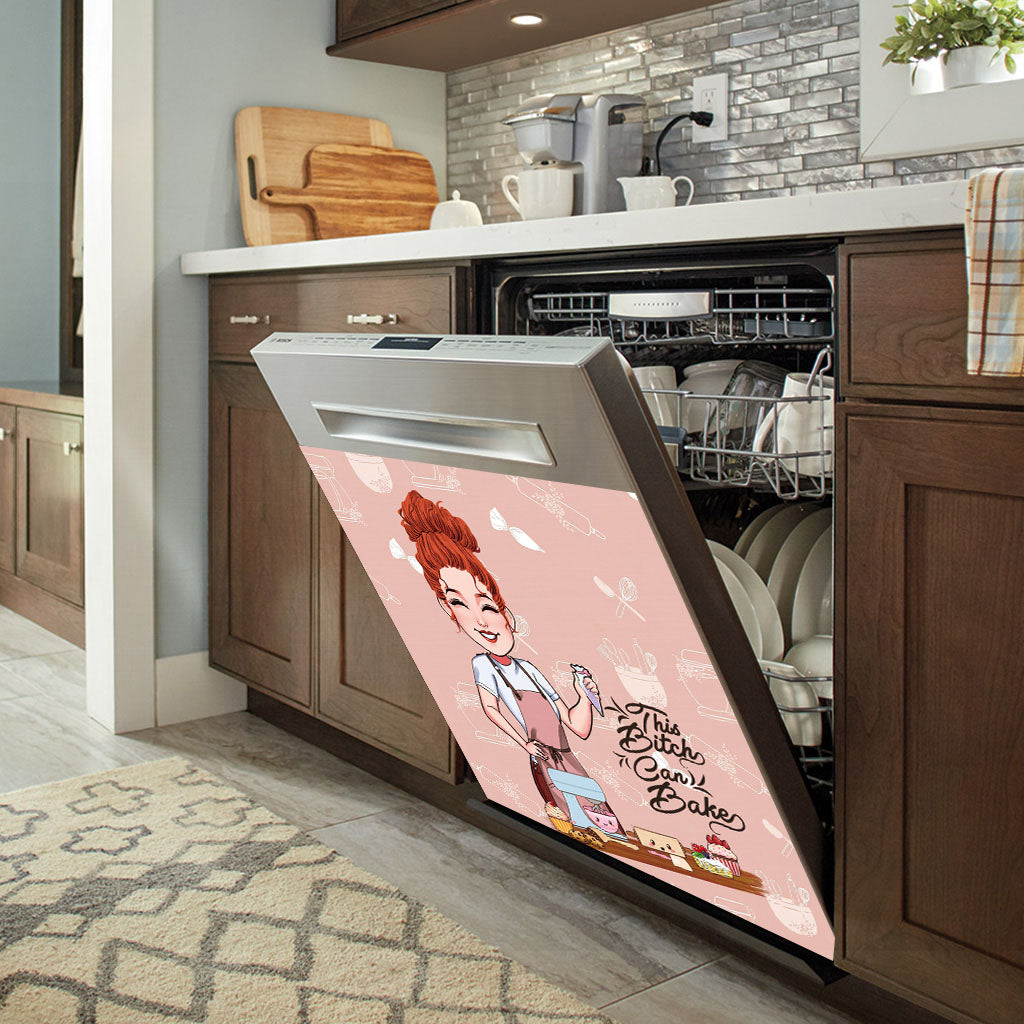 This B Can Bake - Personalized Baking Dishwasher Cover