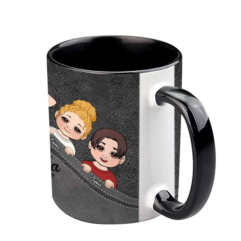 Meilleure grand-mère/meilleur grand-père/papa/maman du monde - Mug personnalisé « Grand-mère »
