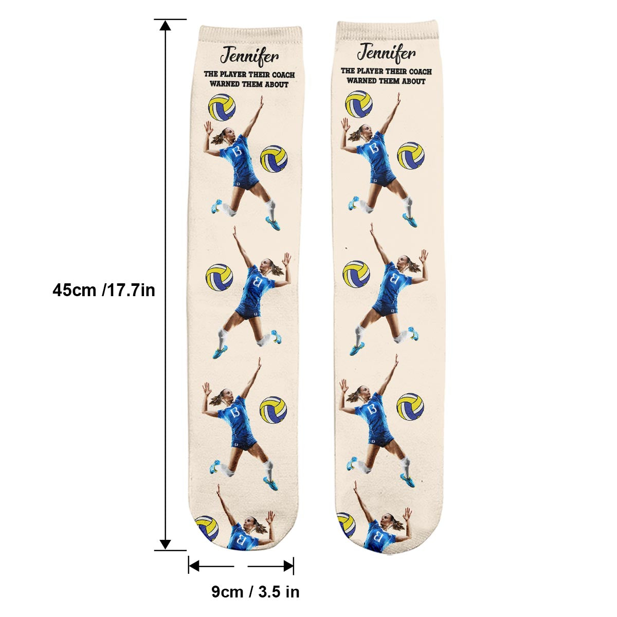 Leur entraîneur les a prévenus : chaussettes de volley-ball personnalisées