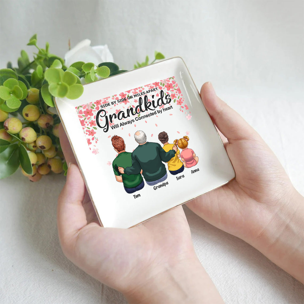 Side By Side - Cadeau pour grand-mère, grand-père - Porte-bijoux personnalisé