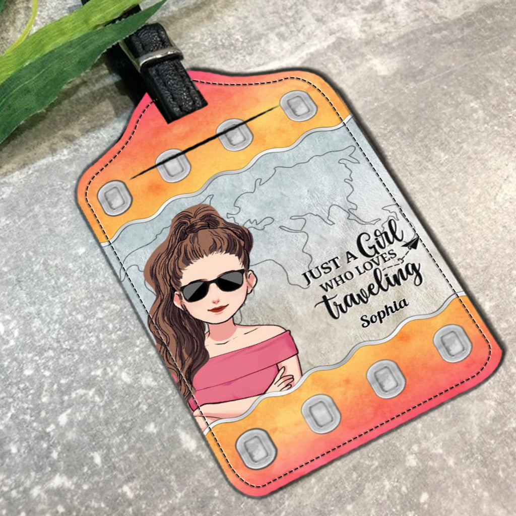 Il est temps de vivre une nouvelle aventure ! – Cadeau de voyage pour maman, fille, petite-fille, épouse, petite amie, amie – Étiquette à bagages en cuir personnalisée