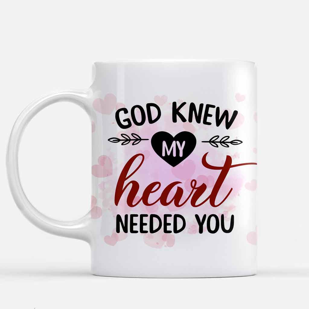 Dieu savait que mon cœur avait besoin de toi - Mug personnalisé pour couple