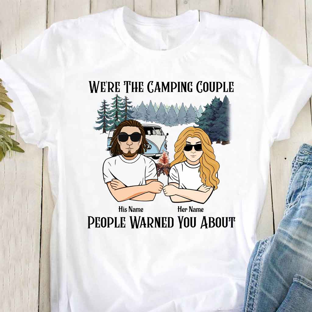 We're The Camping Couple - Personalized T-shirt and Hoodie