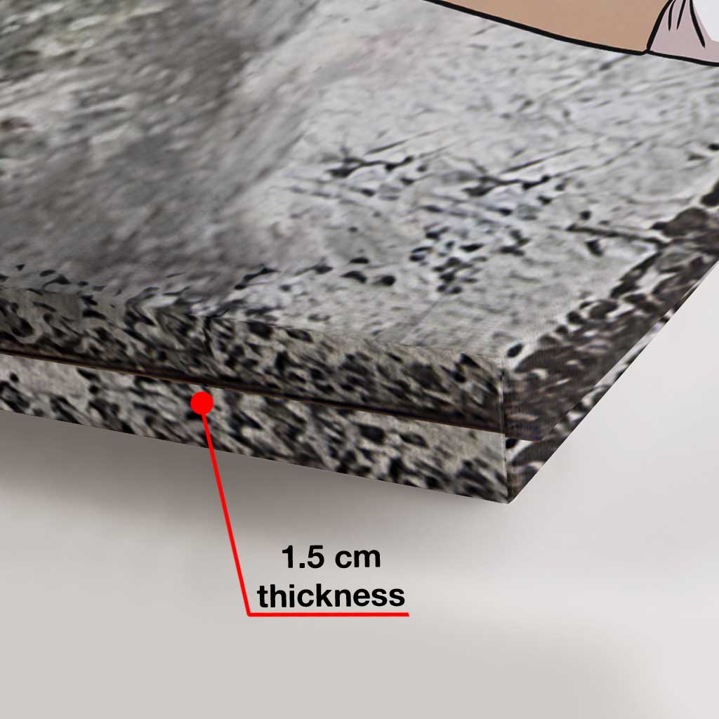 Mari et femme, nous formons une équipe - Affiche personnalisée pour couples