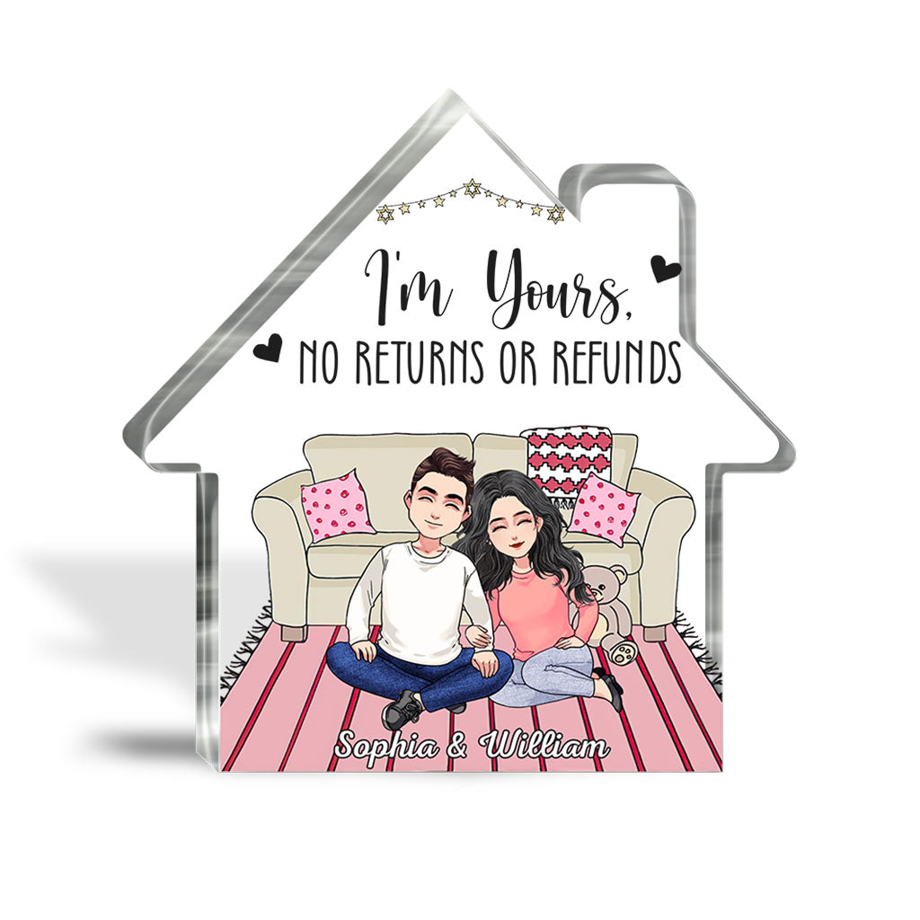 And So Together They Built A Life They Loved - Personalized Couple Custom Shaped Acrylic Plaque