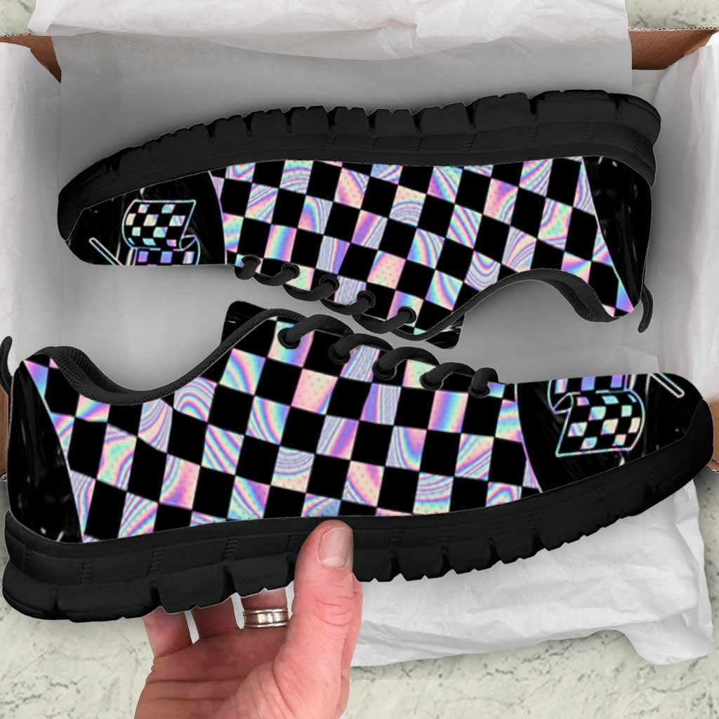 Racing Checkered Hologram Sneakers